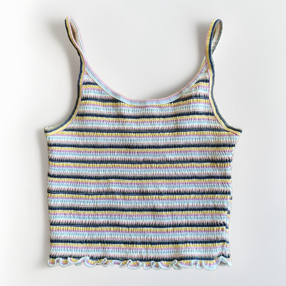 Hollister Striped Cropped Cami‎ Multicolor Women’s XS